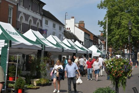 Stone High Street Market visitors