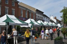 Stone High Street Market stalls