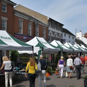 Stone High Street Market stalls