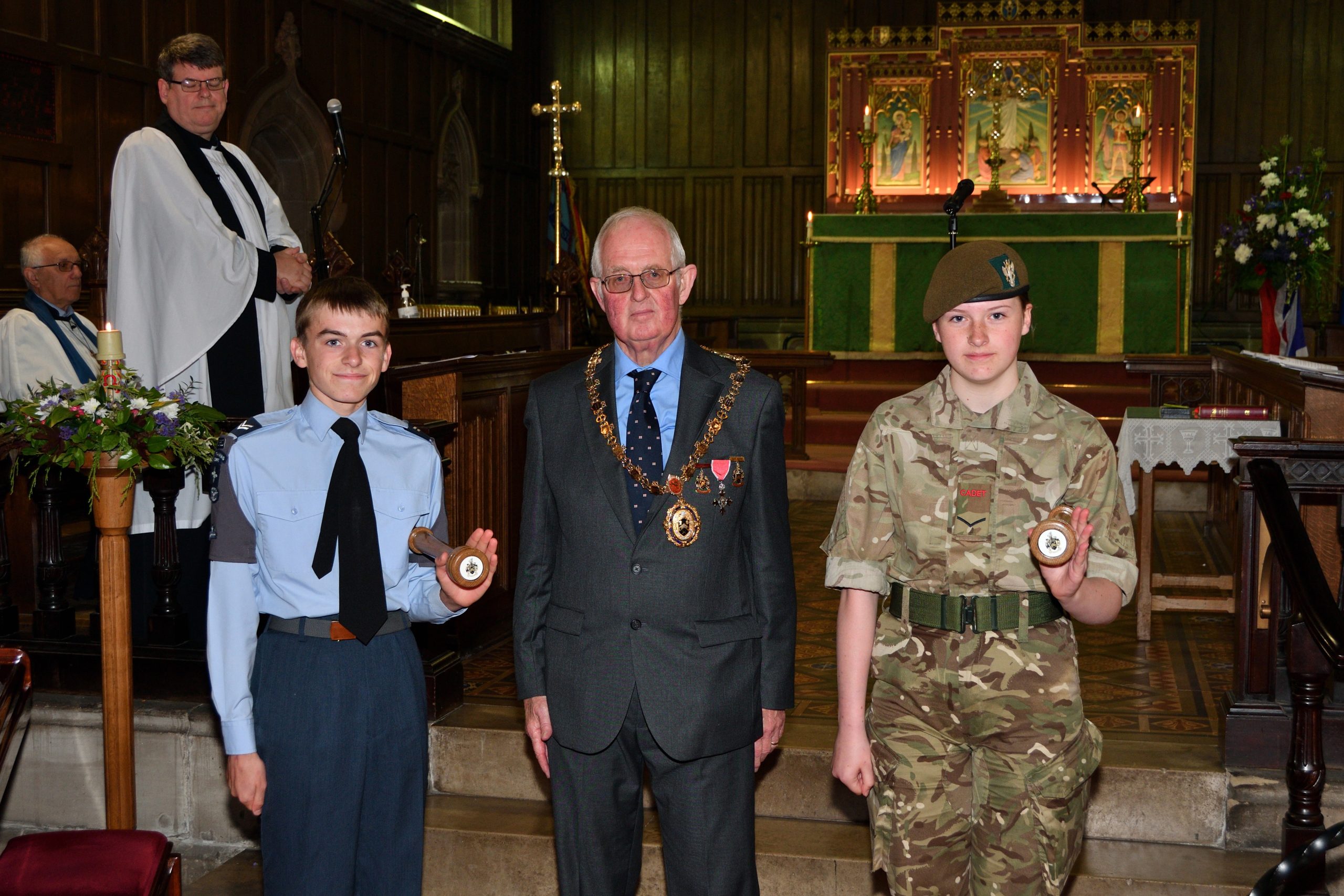 Town Mayor with Mayor's Army & Air Cadets 2024-25