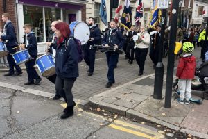 Stone Scout & Guide Band at Remembrance Sunday Parade