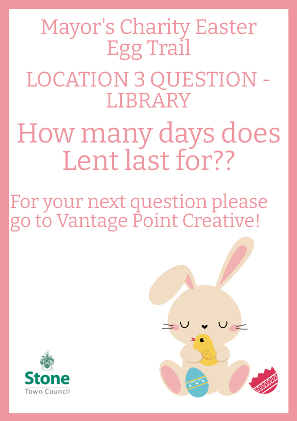 Easter Egg Trail Question Poster