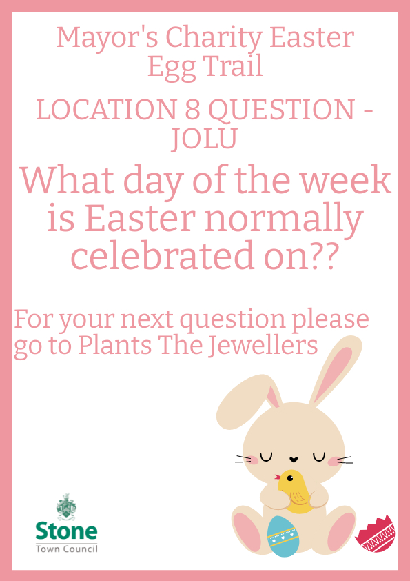 Easter Egg Trail Question Poster