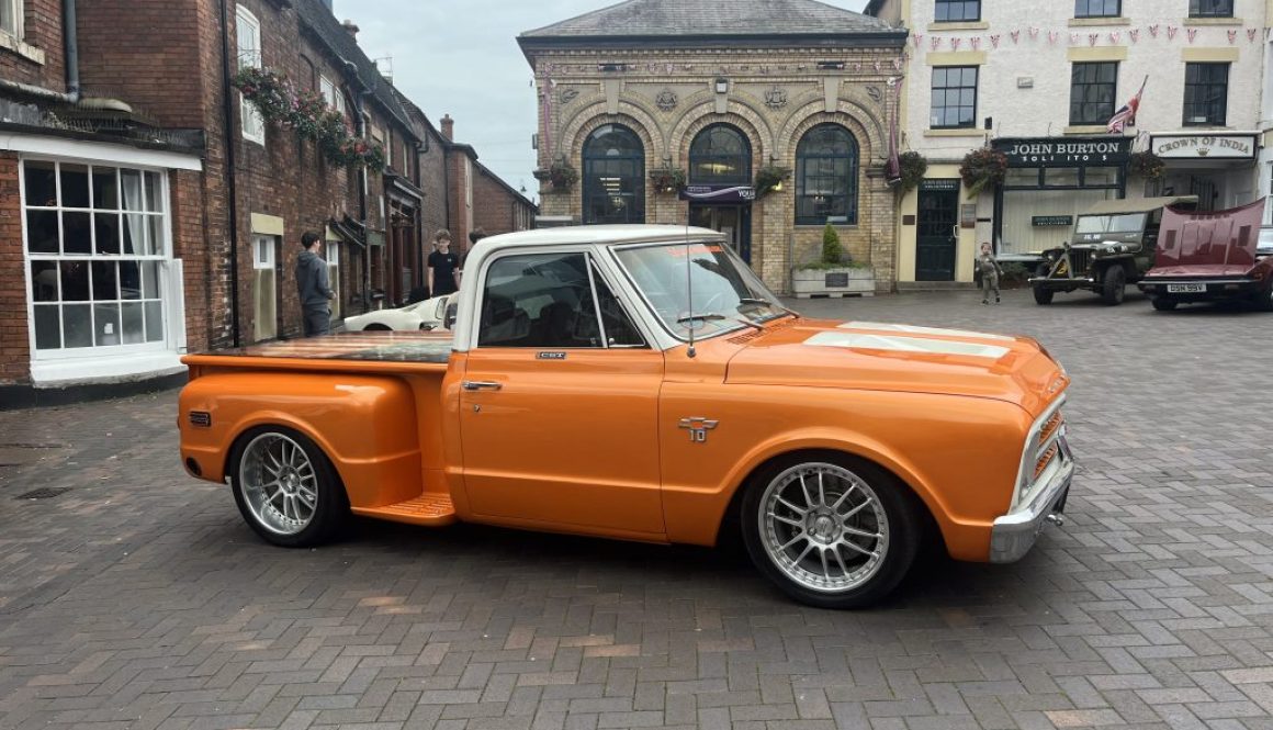 orange classic car
