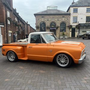 orange classic car